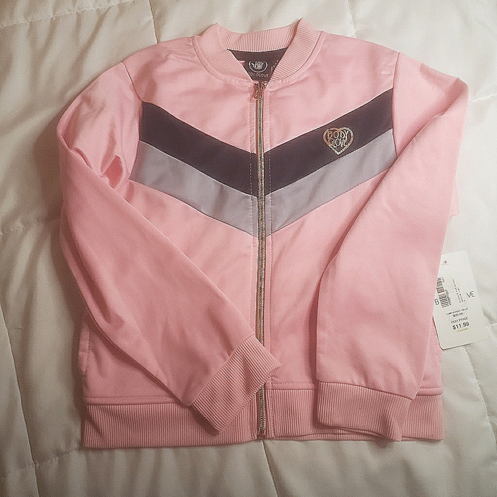 Girls Pink Zip Up Size 6